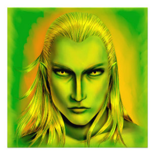 Falln Male Forest Elf Fotodruck