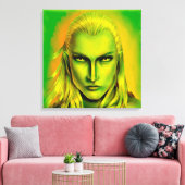 Falln Male Forest Elf Leinwanddruck (Insitu (Wohnzimmer))