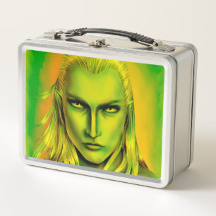 Falln Male Forest Elf Metall Lunch Box