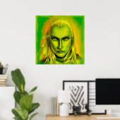 Falln Male Forest Elf Poster (Heimbüro)