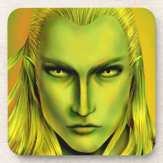 Falln Male Forest Elf Untersetzer (Vorderseite)