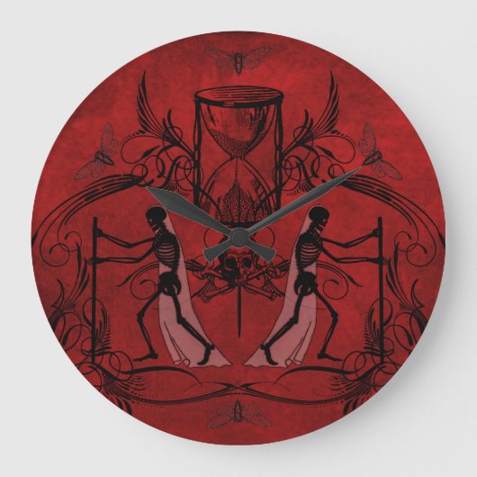 Falln Memento Mori Große Wanduhr (Vorderseite)