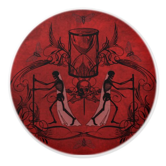 Falln Memento Mori Keramikknauf (Vorderseite)