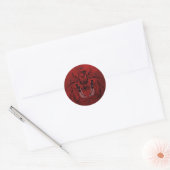 Falln Memento Mori Runder Aufkleber (Umschlag)