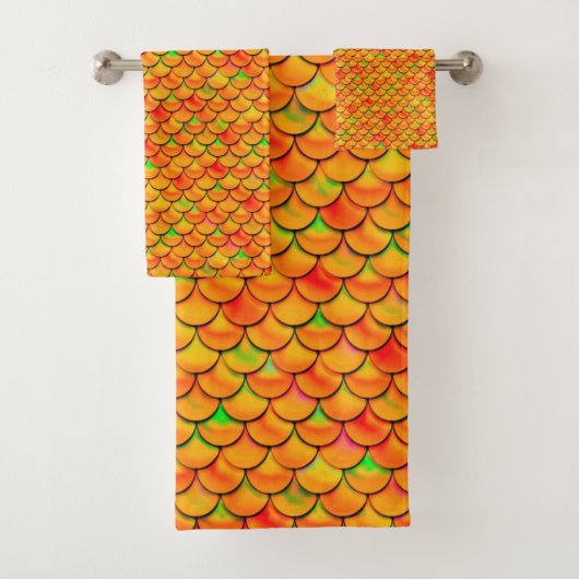 Falln Mermaid Scales Badhandtuch Set (Insitu)