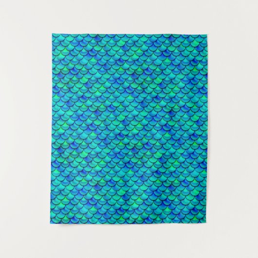 Falln Mermaid Scales Wandteppich (Vorderseite)