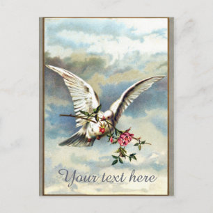 Falln mit Rose Postkarte