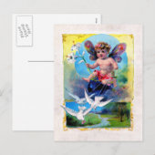 Falln Oaster Fairy Feiertagspostkarte (Vorne/Hinten)