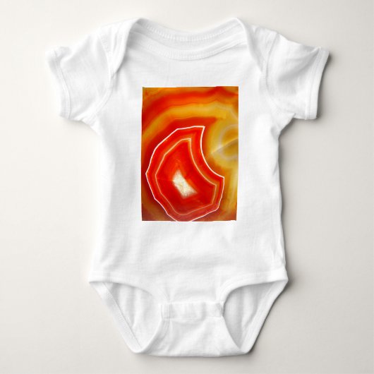 Falln Orange Agate Baby Strampler (Vorderseite)