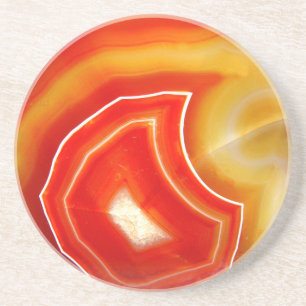 Falln Orange Agate Getränkeuntersetzer