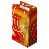 Falln Orange Agate Kleine Geschenktüte (Rückseite Schrägansicht)