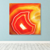 Falln Orange Agate Leinwanddruck (Insitu (Holzboden))