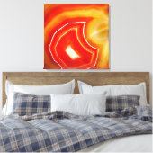 Falln Orange Agate Leinwanddruck (Insitu (Schlafzimmer))
