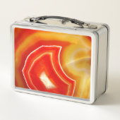 Falln Orange Agate Metall Brotdose (Rückseite)