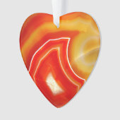 Falln Orange Agate Ornament (Vorderseite)