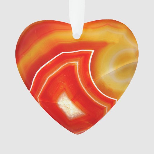 Falln Orange Agate Ornament (Vorderseite)