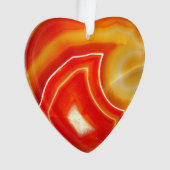 Falln Orange Agate Ornament (Vorderseite)
