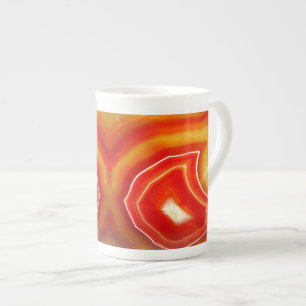 Falln Orange Agate Porzellantasse