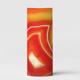 Falln Orange Agate Stumpenkerze