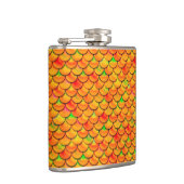 Falln Orange und grüne Skala Flachmann (Rechts)