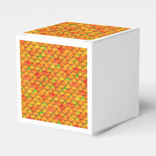 Falln Orange und grüne Skala Geschenkschachtel