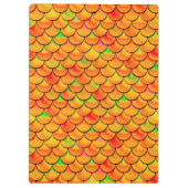 Falln Orange und grüne Skala Klemmbrett (Rückseite)