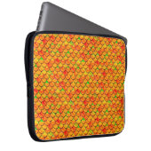 Falln Orange und grüne Skala Laptopschutzhülle (Vorne Rechts)