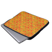 Falln Orange und grüne Skala Laptopschutzhülle (Vorne Knopf)