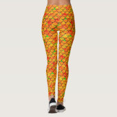 Falln Orange und grüne Skala Leggings (Rückseite)