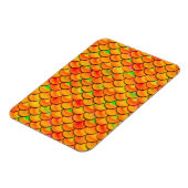 Falln Orange und grüne Skala Magnet (Linke Seite)