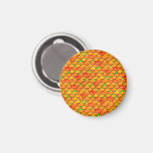 Falln Orange und grüne Skala Magnet (Vorderseite/Rückseite)