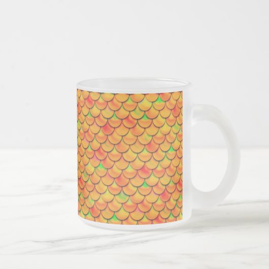 Falln Orange und grüne Skala Mattglastasse (Rechts)