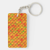 Falln Orange und grüne Skala Schlüsselanhänger (Rückseite)