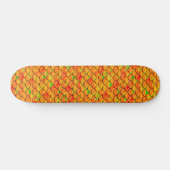 Falln Orange und grüne Skala Skateboard (Horizontal)