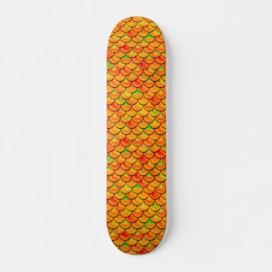 Falln Orange und grüne Skala Skateboard