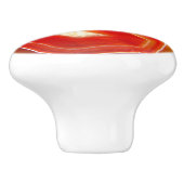 Falln Orangen-Achat Keramikknauf (Seitenansicht)