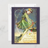 Falln Ostern Hexe Feiertagspostkarte (Vorne/Hinten)