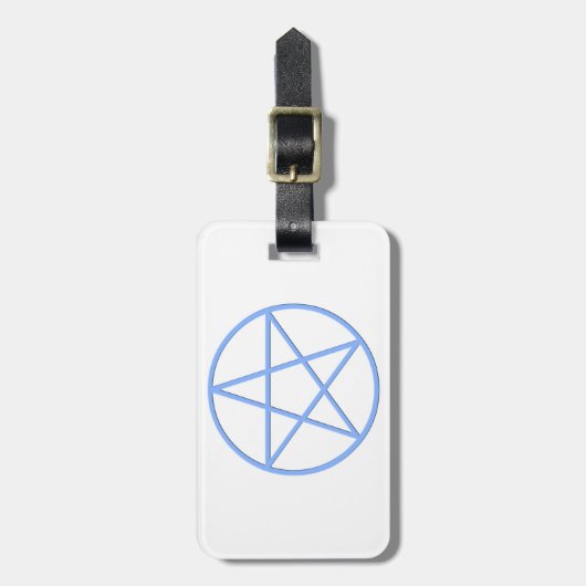 Falln Pagan Pentacle Gepäckanhänger (Vorderseite vertikal)