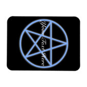 Falln Pagan Pentacle Magnet (Horizontal)