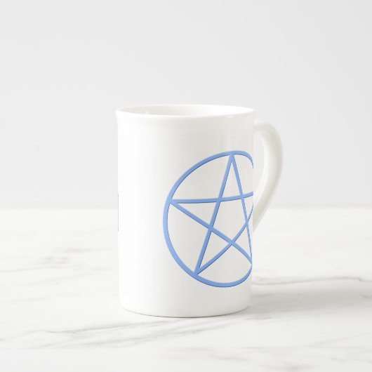 Falln Pagan Pentacle Porzellantasse (Vorderseite Rechts)