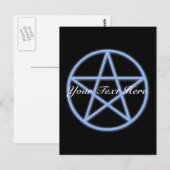 Falln Pagan Pentacle Postkarte (Vorne/Hinten)
