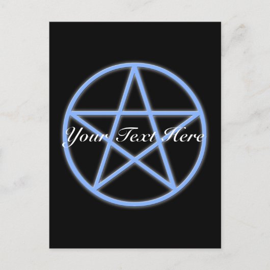 Falln Pagan Pentacle Postkarte (Vorderseite)