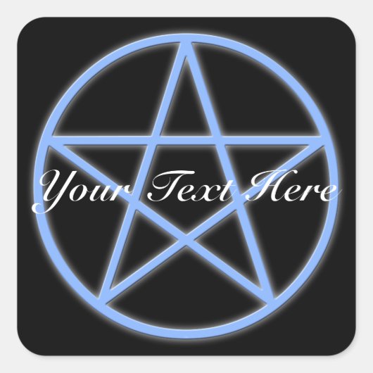 Falln Pagan Pentacle Quadratischer Aufkleber (Vorderseite)