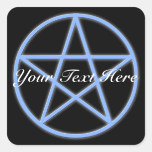 Falln Pagan Pentacle Quadratischer Aufkleber