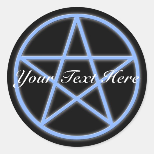 Falln Pagan Pentacle Runder Aufkleber (Vorderseite)