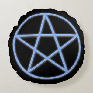 Falln Pagan Pentacle Rundes Kissen