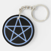 Falln Pagan Pentacle Schlüsselanhänger (Rückseite)