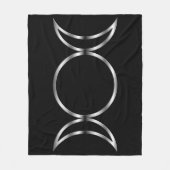 Falln Pagan Triple Godß Symbol Fleecedecke (Vorderseite)