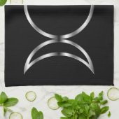 Falln Pagan Triple Godß Symbol Geschirrtuch (Gefaltet)