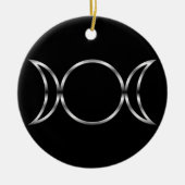 Falln Pagan Triple Godß Symbol Keramik Ornament (Vorne)